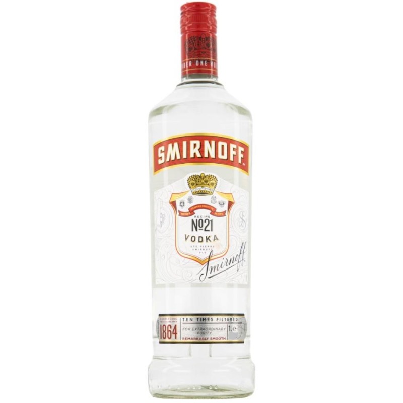 Vodca Smirnoff Red, Alcool 40%, 1 l