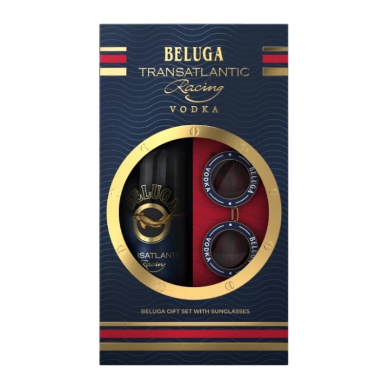 Vodka Beluga Transatlantic, 40% Alcool, 0.7 l, Ochelari de Soare