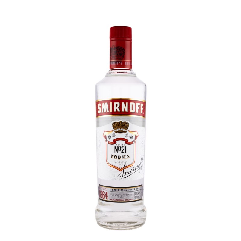 Vodka Smirnoff No21 Red, 40.0%, 0.7 l