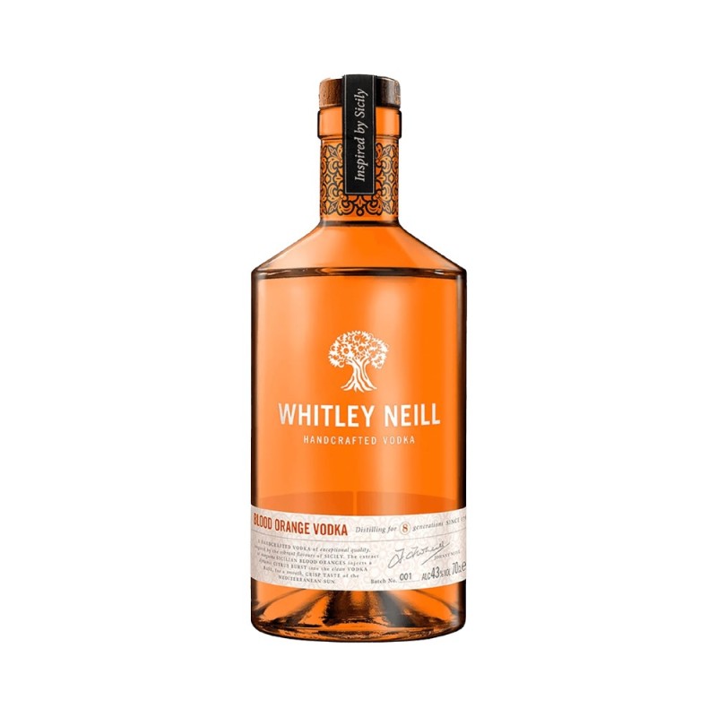 Vodka Whitley Neill Blood Orange, 43 % Alcool, 0.7 l