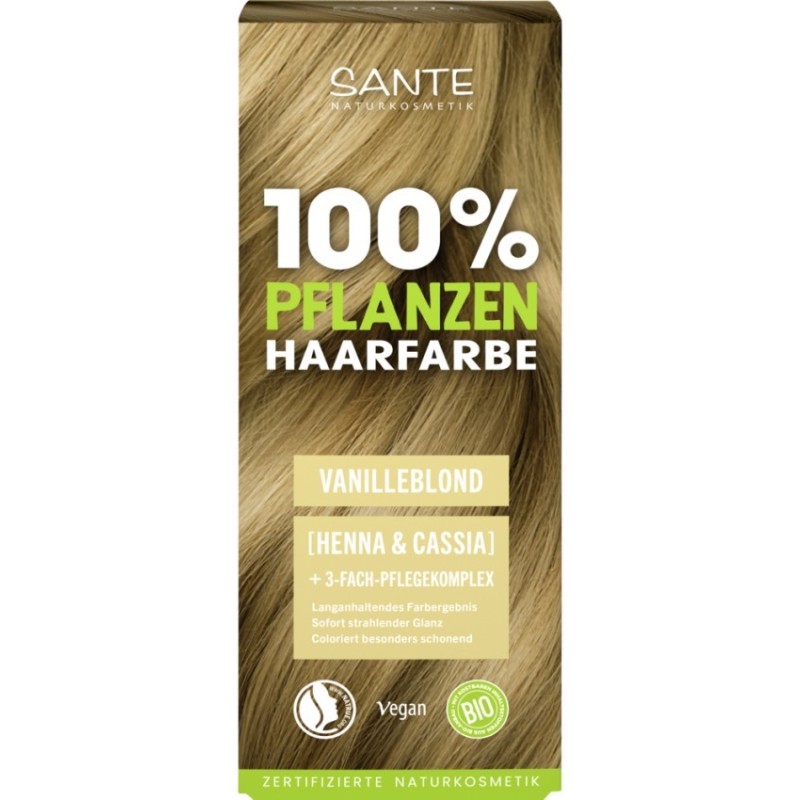 Vopsea de Par Bio, Blond Vanilie, pe Baza de Plante, 100 g, LaVera and Sante