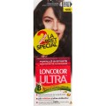 Vopsea de Par Permanenta, 4 Castaniu Mediu, 200 ml x 2 Bucati, Loncolor Ultra