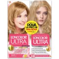 Vopsea de Par Permanenta, 9 Blond Deschis, 200 ml x 2 Bucati, Loncolor Ultra