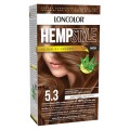 Vopsea de Par Permanenta Loncolor Hempstyle cu Ulei de Canabis, 5.3 Castaniu Auriu, 100 ml