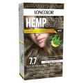 Vopsea de Par Permanenta Loncolor Hempstyle cu Ulei de Canabis, 7.7 Blond Tabac, 100 ml