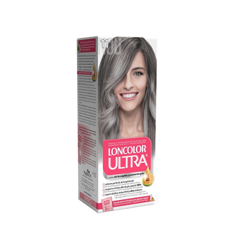 Vopsea de Par Permanenta Loncolor Ultra 11 Gri Reflex, 100 ml