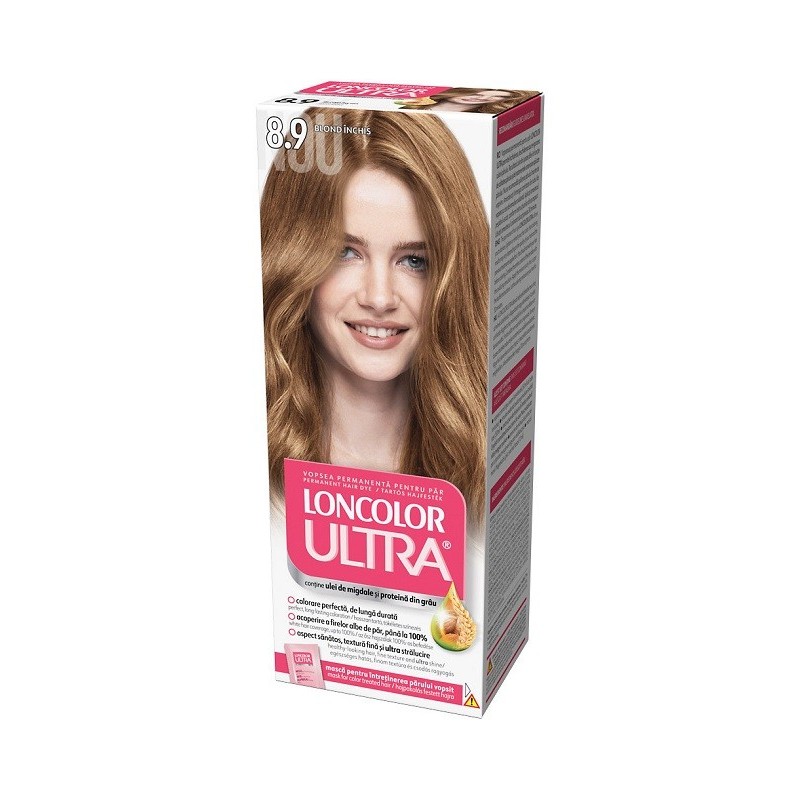 Vopsea de Par Permanenta Loncolor Ultra 8.9 Blond Inchis, 100 ml
