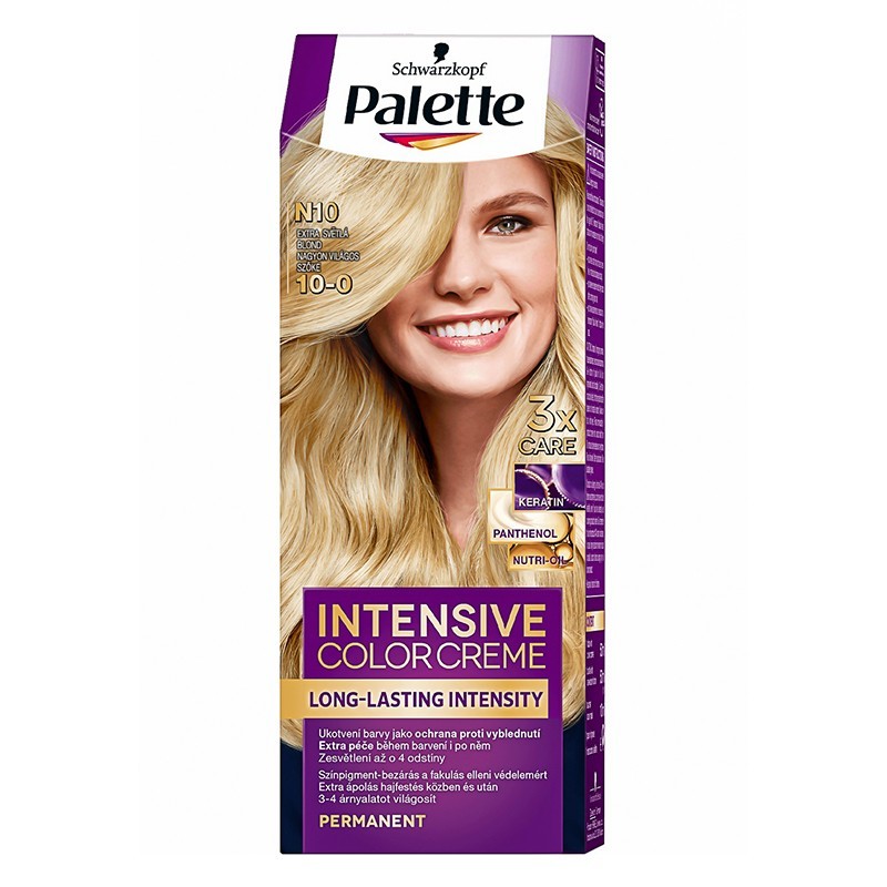 Vopsea de Par Permanenta Palette Intensive Color Creme 10-0 Blond foarte Deschis, 110 ml