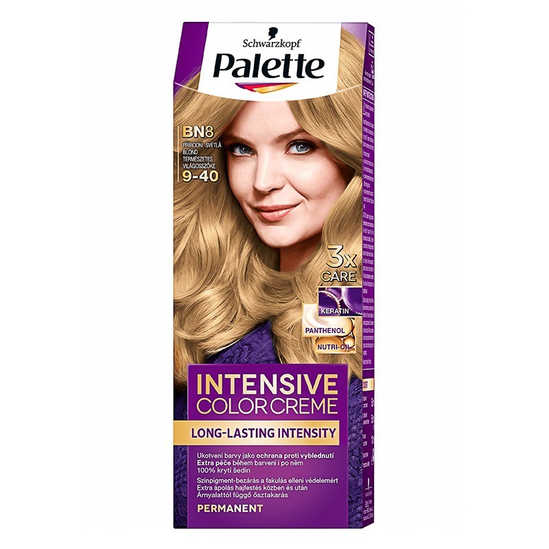 Vopsea de Par Permanenta Palette Intensive Color Creme 9-40 Blond Deschis Natural, 110 ml