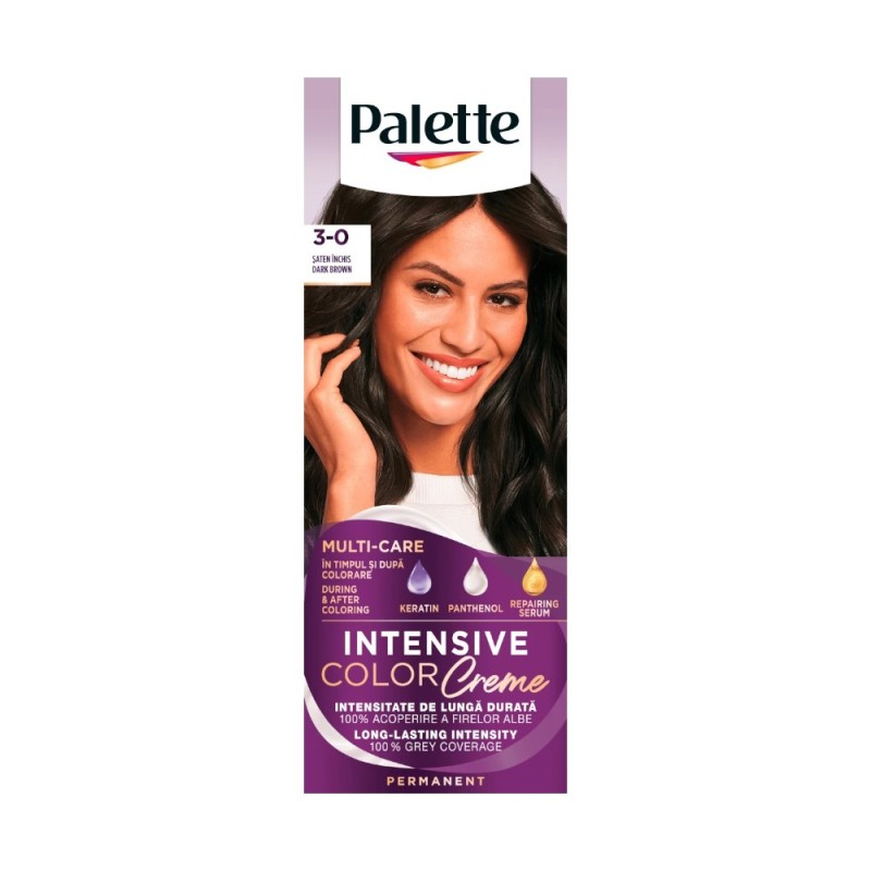 Vopsea de Par Permanenta Palette Intensive Color Creme N2 Saten Inchis, 110 ml