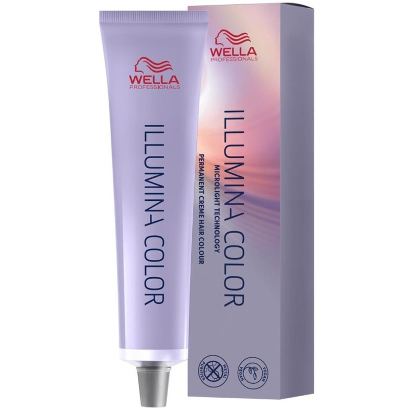 Vopsea de Par Permanenta Wella Professionals Illumina Color, 10/36 Blond Luminos Deschis Auriu Violet, 60 ml