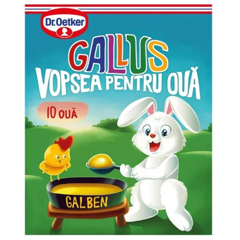 Vopsea Oua Paste, Galben, 7 g, 10 Oua