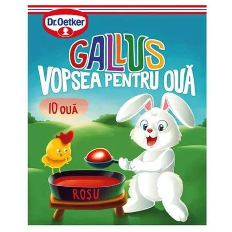 Vopsea Oua Paste, Rosu, 7 g, 10 Oua