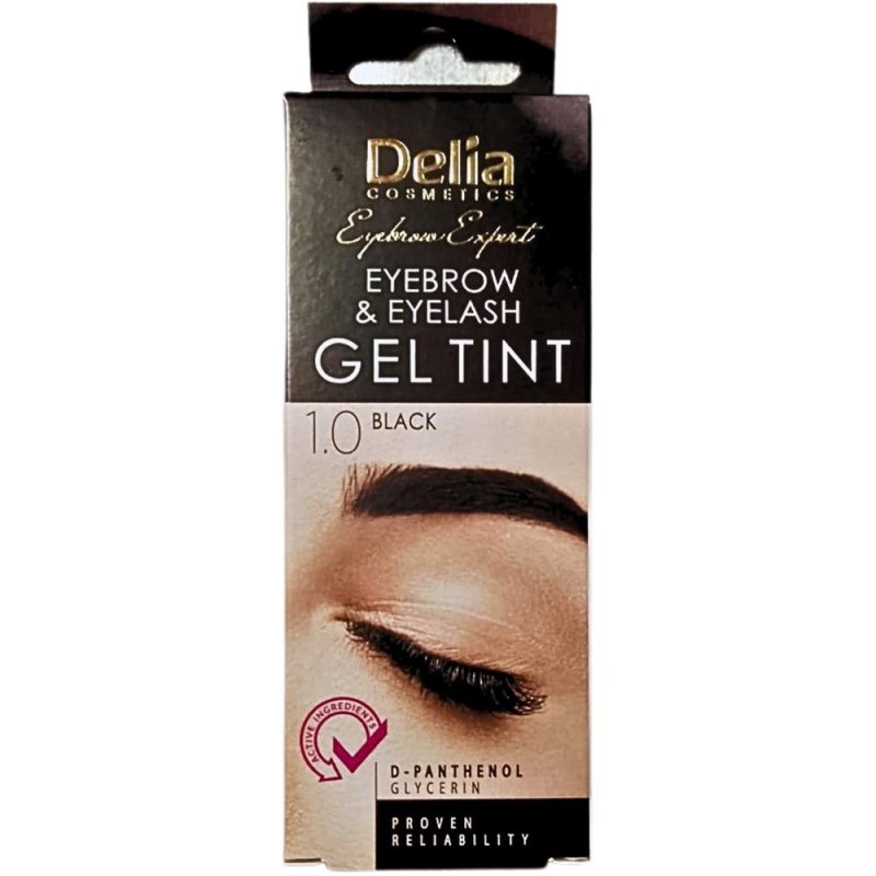 Vopsea pentru Sprancene Delia Cameleo 1.0 Black, 15 ml