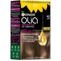 Vopsea Permanenta fara Amoniac, 6.0 Saten Deschis, Garnier Olia, 112 ml
