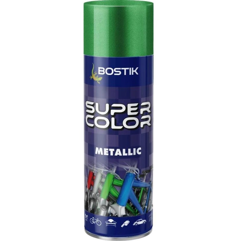 Vopsea Spray pentru Retus, Verde Metalic, Bostik, 400 ml