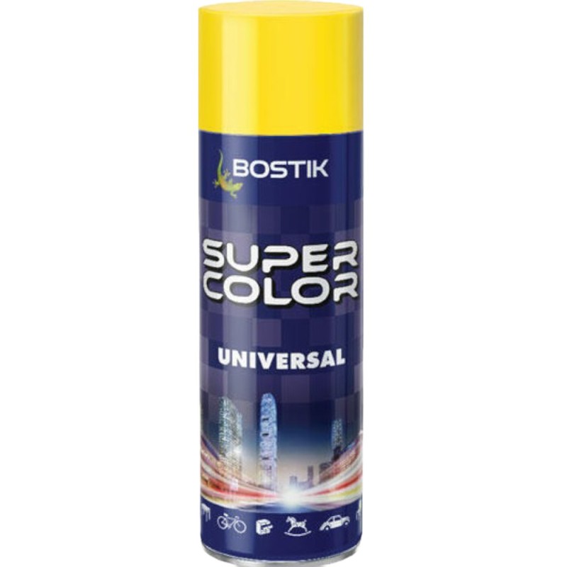 Vopsea Spray Universala Galben Trafic, pentru Retus, RAL 1023,Bostik, 400 ml