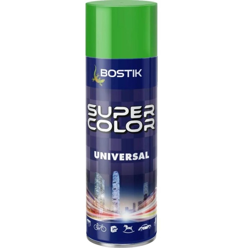 Vopsea Spray Universala Verde Deschis, pentru Retus, RAL 6018, Bostik, 400 ml