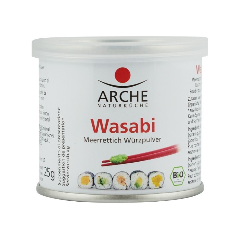 Wasabi BIO, Pulbere din Radacina de Hrean, 25 g, Arche