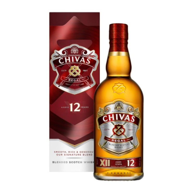 Whiskey Chivas Regal, 12 Ani, Blended, 40% Alcool, Cutie, 0.70 l