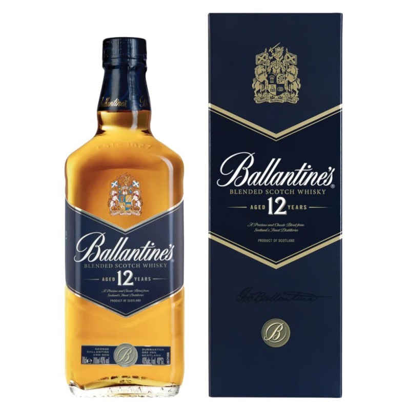Whisky Ballantine's, Finest Blended, 12 Ani Cutie Carton 40%, 0.7 l