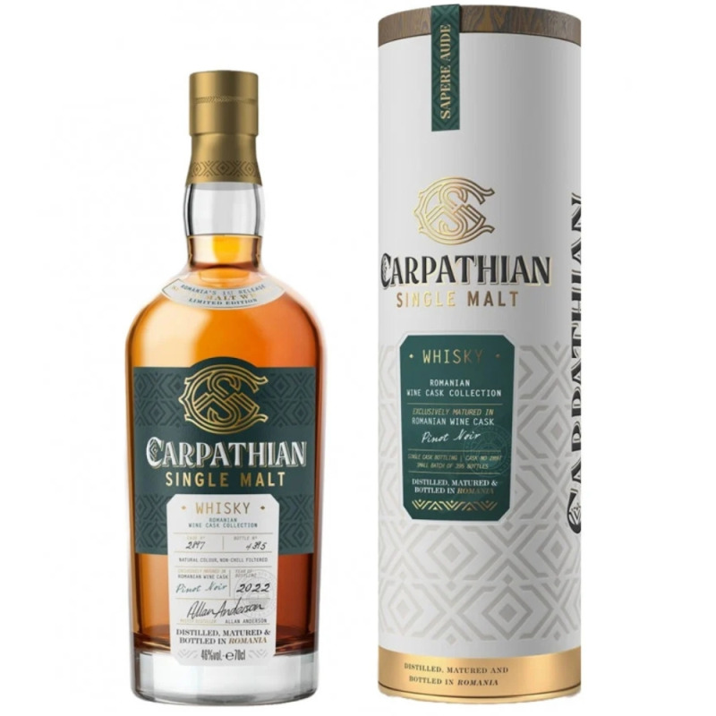 Whisky Carpathian Pinot, 46% Alcool, Single Malt, 0.7 l