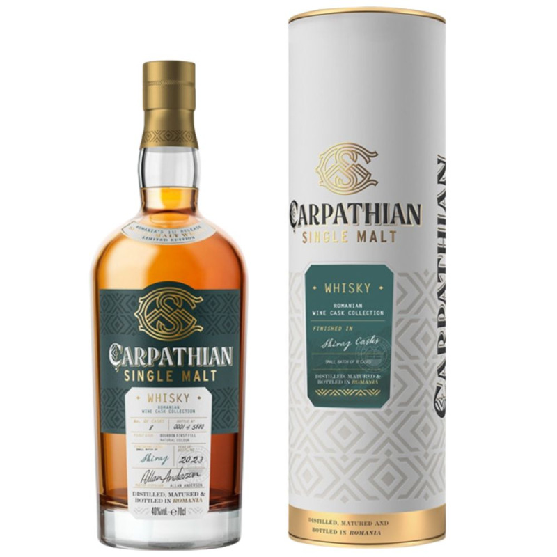 Whisky Carpathian Shiraz, 40% Alcool, Single Malt, 0.7 l