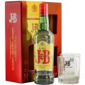 Whisky J&B Rare cu Doua Pahare, 40% Alcool, 0.7 l