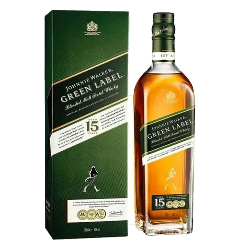 Whisky Johnnie Walker Green, Vechime 15 Ani, Alcool 43%, 0.7 l