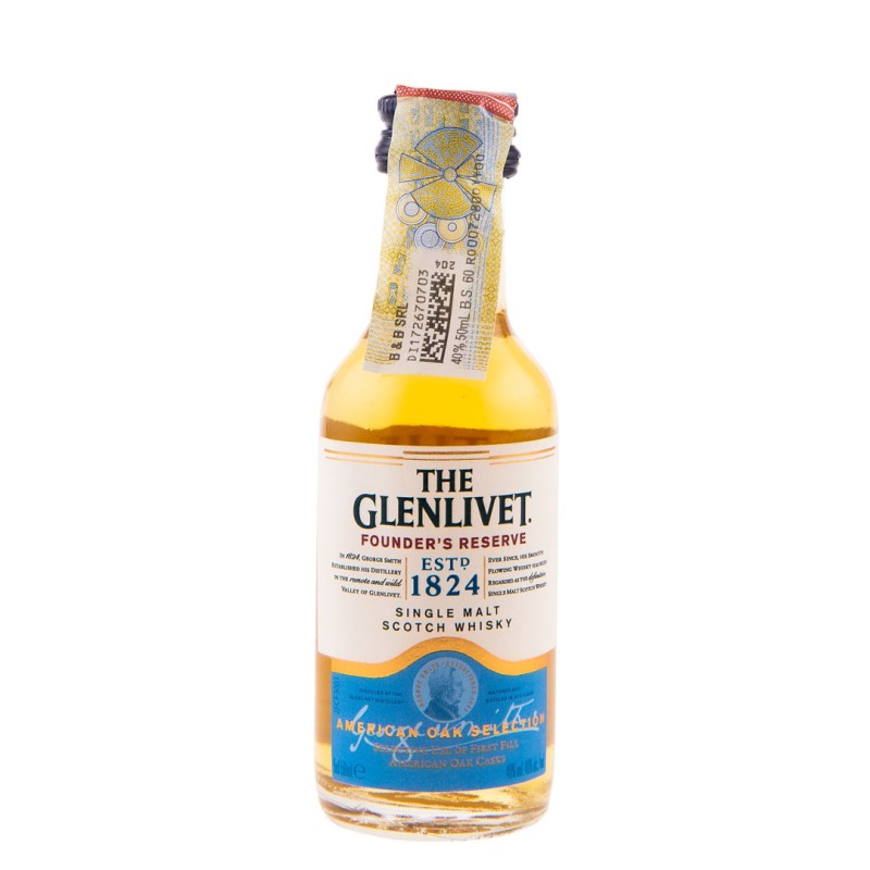 Whisky The Glenlivet Founders Reserve, Single Malt 40%, 50 ml
