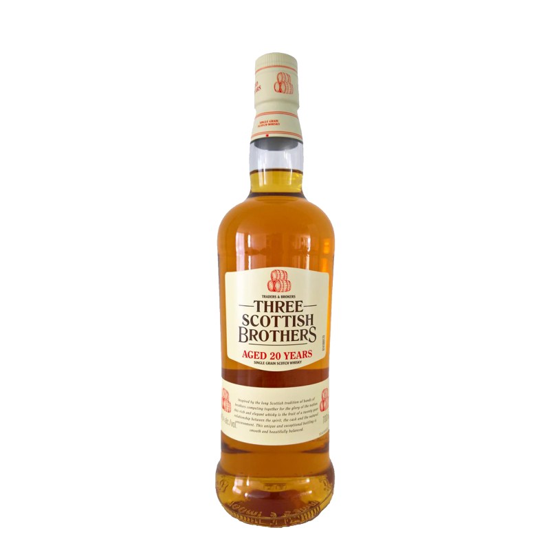 Whisky Three Scottish Brothers, Single Grain 20 Ani, 0.7 l