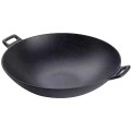 Wok din Fonta, cu Manere, 50 cm, Perfect Home