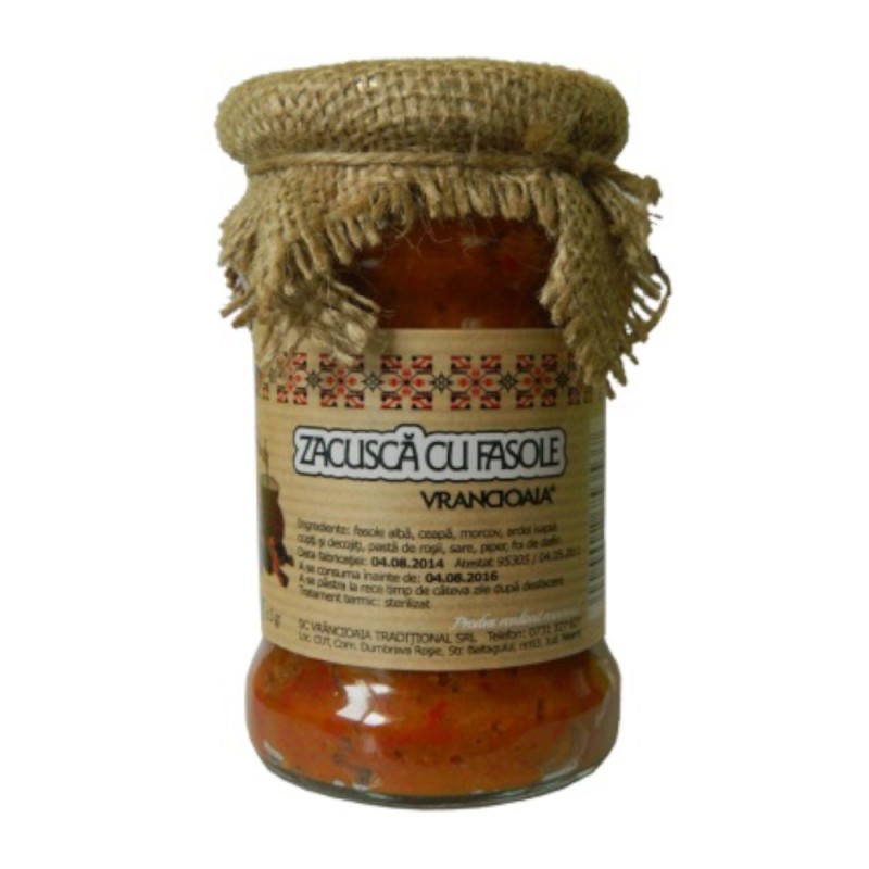 Zacusca cu Fasole, Vrancioaia, 300 g