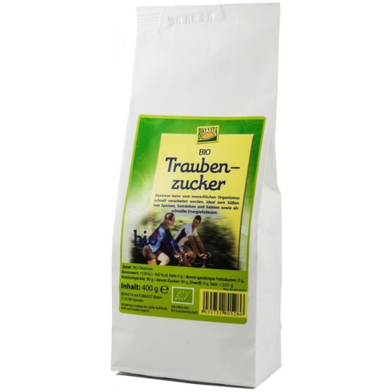 Zahar BIO din Struguri, Dextroza, Bio Vita, 400 g