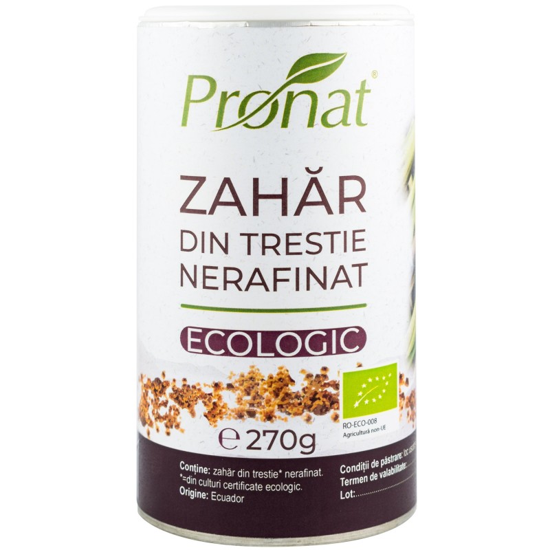 Zahar Bio din Trestie Nerafinat, 270 g