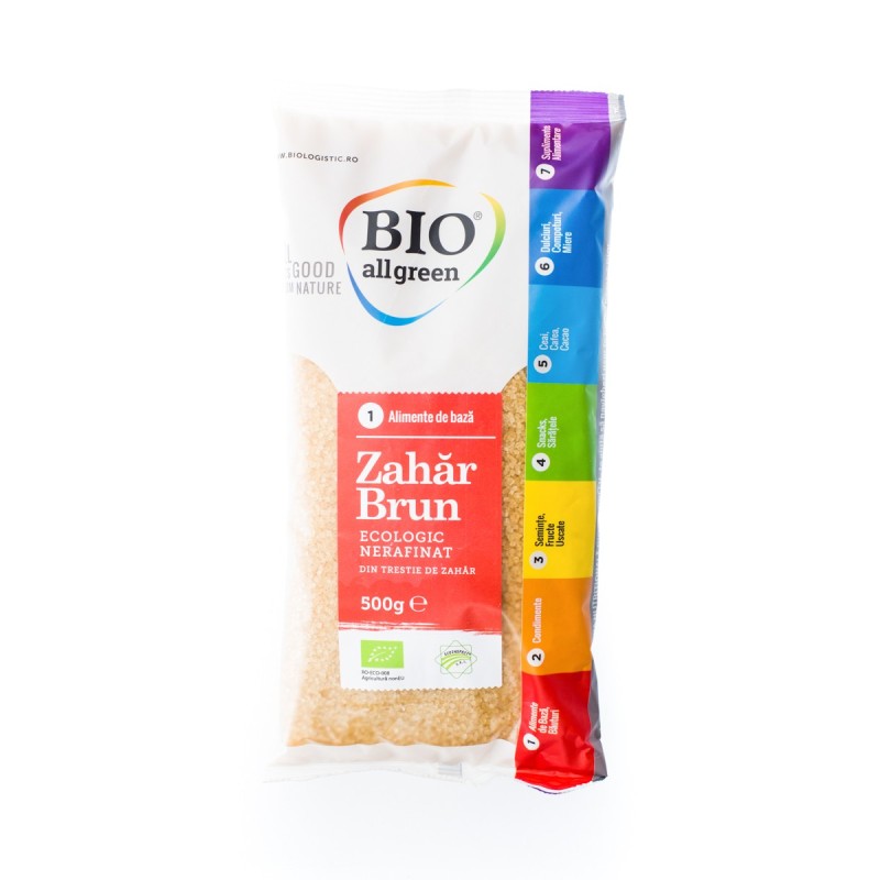 Zahar Brun din Trestie, Bio All Green, 500 g