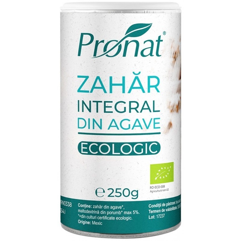 Zahar Integral BIO din Agave, Pronat, 250 g
