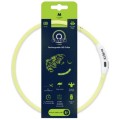 Zgarda LED Reincarcabila Flash, Verde, Marime M, M-Pets