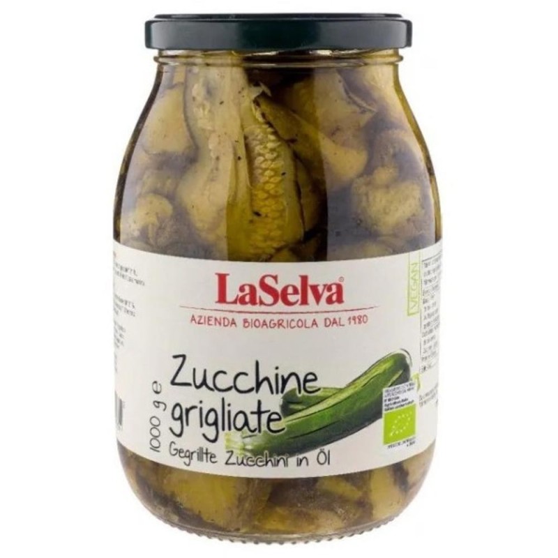 Zucchini Bio la Gratar in Ulei, 1 kg, La Selva